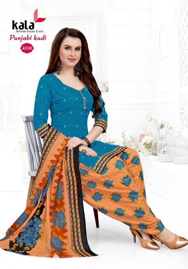 Kala Punjabi Kudi Vol-3 Cotton Designer Printed Patiyala Suit